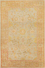 Antique Turkish Oushak Rug Antique Turkish Oushak Rug 74503 by Nazmiyal Collection