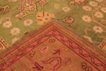 Back of Antique Turkish Oushak Rug Back of Antique Turkish Oushak Rug 74422 by Nazmiyal Rugs