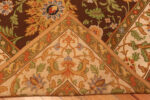 Back of Vintage Gallery Size Portuguese Needlepoint Rug Back of Vintage Gallery Size Portuguese Needlepoint Rug 74150 by Nazmiyal Rugs