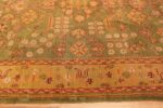 Border of Antique Turkish Oushak Rug Border of Antique Turkish Oushak Rug 74422 by Nazmiyal Rugs