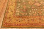 Corner of Antique Turkish Oushak Rug Corner of Antique Turkish Oushak Rug 74422 by Nazmiyal Rugs