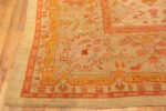 Corner of Large Antique Turkish Oushak Rug 74429 by Nazmiyal Collection