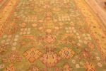 Field of Antique Turkish Oushak Rug Field of Antique Turkish Oushak Rug 74422 by Nazmiyal Rugs