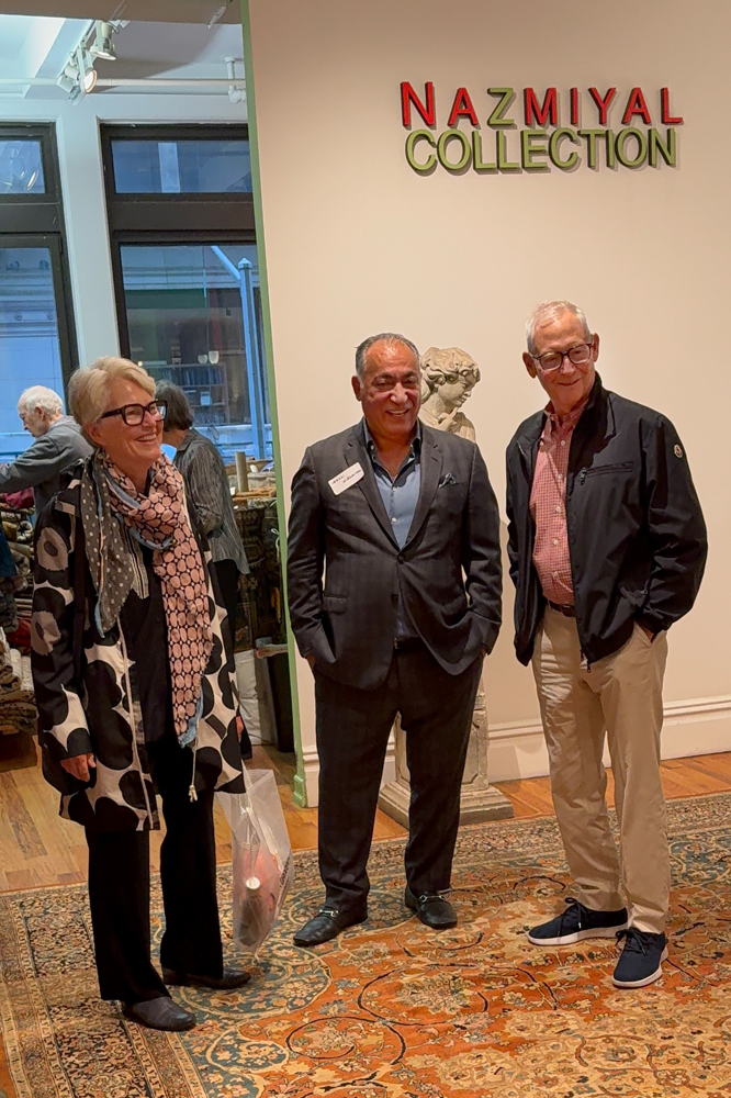 Hajji Baba Event at Nazmiyal Collection - Jason Nazmiyal with Mary Jo Otsea and Guest