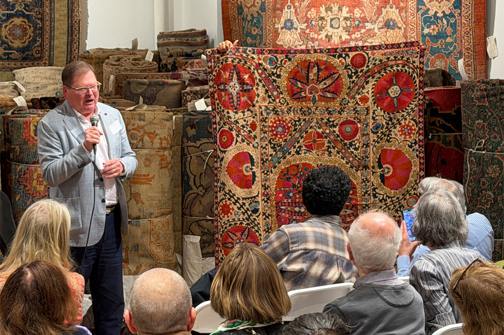 Hajji Baba Event at Nazmiyal Collection - Rug Display
