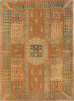 Large Antique Turkish Oushak Rug 15441 by Nazmiyal Collection