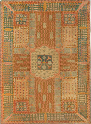 Large Antique Turkish Oushak Rug 15441 by Nazmiyal Collection