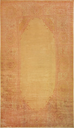 Oversized Antique Turkish Oushak Rug 73282 by Nazmiyal Rugs