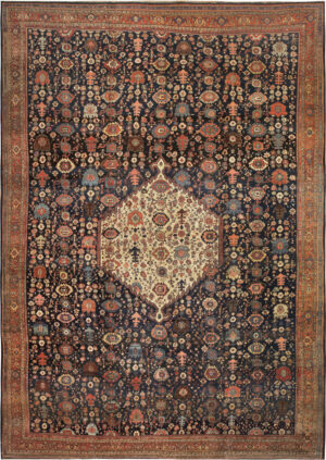 Oversized Antique Persian Bidjar Rug 74498 by Nazmiyal Collection