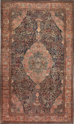 Oversized Antique Persian Farahan Sarouk Rug Oversized Antique Persian Farahan Sarouk Rug 74451 by Nazmiyal Collection