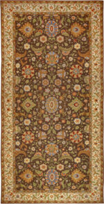 Vintage Gallery Size Portuguese Needlepoint Rug Vintage Gallery Size Portuguese Needlepoint Rug 74150 by Nazmiyal Rugs