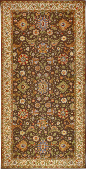 Vintage Gallery Size Portuguese Needlepoint Rug 74150 by Nazmiyal Rugs