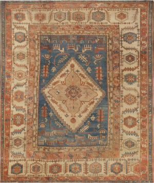 Antique Persian Bakshaish Rug 74438 by Nazmiyal Collection