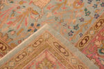 Back of Antique Indian Agra Rug 74479 by Nazmiyal Collection