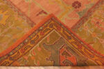 Back of Antique Turkish Oushak Rug 74436 by Nazmiyal Collection
