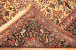 Back of Vintage Persian Tabriz Silk and Wool Rug 74456 by Nazmiyal Collection