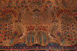Bird on Antique Persian Tabriz Rug 74497 by Nazmiyal Collection