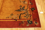 Bird on Corner of Chinese Art Deco Rug Bird on Corner of Chinese Art Deco Rug 74480 by Nazmiyal Collection