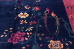 Bird Detail on Chinese Art Deco Rug 74482 by Nazmiyal Collection