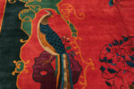Bird Detail on Chinese Art Deco Rug Bird Detail on Chinese Art Deco Rug 74485 by Nazmiyal Collection