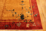 Birds on Border of Chinese Art Deco Rug Birds on Border of Chinese Art Deco Rug 74480 by Nazmiyal Collection
