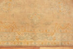Border of Antique Turkish Oushak Rug 74502 by Nazmiyal Collection