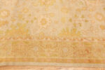 Border of Antique Turkish Oushak Rug Border of Antique Turkish Oushak Rug 74503 by Nazmiyal Collection
