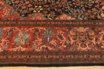 Border of Oversized Antique Persian Farahan Sarouk Rug Border of Oversized Antique Persian Farahan Sarouk Rug 74451 by Nazmiyal Collection