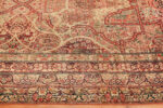 Border of Oversized Antique Persian Kerman Rug 73880 by Nazmiyal Rugs
