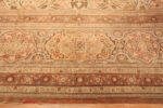 Border of Oversized Antique Persian Tabriz Medallion Rug Border of Oversized Antique Persian Tabriz Medallion Rug 74158 by Nazmiyal Collection