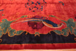 Border of Chinese Art Deco Rug Border of Chinese Art Deco Rug 74485 by Nazmiyal Collection