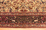 Border of Vintage Persian Tabriz Silk and Wool Rug 74456 by Nazmiyal Collection