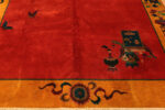 Bottom of Antique Chinese Art Deco Rug 74483 by Nazmiyal Collection