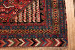 Corner of Antique Persian Qashqai Rug Corner of Antique Persian Qashqai Rug 74197 by Nazmiyal Collection