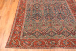Corner of Antique Persian Serapi Rug Corner of Antique Persian Serapi Rug 74477 by Nazmiyal Collection