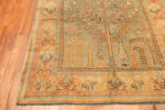 Corner of Antique Turkish Oushak Tree of Life Rug 74428 by Nazmiyal Collection