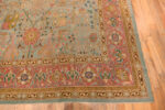 Corner Detail of Antique Indian Agra Rug 74479 by Nazmiyal Collection