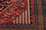 Corner Detail of Antique Persian Qashqai Rug Corner Detail of Antique Persian Qashqai Rug 74197 by Nazmiyal Collection
