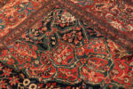 Corner Detail on Oversized Antique Persian Farahan Sarouk Rug Corner Detail on Oversized Antique Persian Farahan Sarouk Rug 74451 by Nazmiyal Collection
