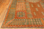 Corner of Large Antique Turkish Oushak Rug 15441 by Nazmiyal Collection