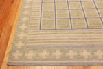 Corner of Modern Swedish Style Kilim Rug Corner of Modern Swedish Style Kilim Rug 74395 by Nazmiyal Collection