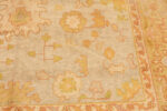 Detail on Antique Turkish Oushak Rug Detail on Antique Turkish Oushak Rug 74503 by Nazmiyal Collection