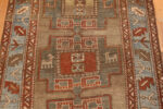 Detail on Vintage Turkish Tribal Runner Rug Detail of Vintage Turkish Tribal Runner Rug 74507 by Nazmiyal Collection