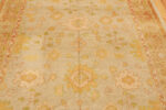 Field of Antique Turkish Oushak Rug Field of Antique Turkish Oushak Rug 74503 by Nazmiyal Collection