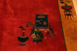 Figure Detail on Antique Chinese Art Deco Rug 74483 by Nazmiyal Collection