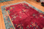 Floor View of Antique Chinese Art Deco Rug 74484 by Nazmiyal Collection