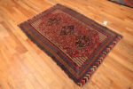Floor View of Antique Persian Qashqai Rug Floor View of Antique Persian Qashqai Rug 74197 by Nazmiyal Collection