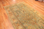 Floor View of Antique Turkish Oushak Tree of Life Rug 74428 by Nazmiyal Collection