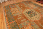 Floor View of Large Antique Turkish Oushak Rug 15441 by Nazmiyal Collection