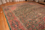 Floor View of Oversize Antique Persian Tabriz Rug 15432 by Nazmiyal Collection